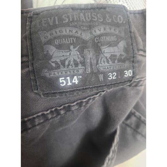 Levis 514 Jeans 32 X 30 Gray Raw Hem - Picture 8 of 9